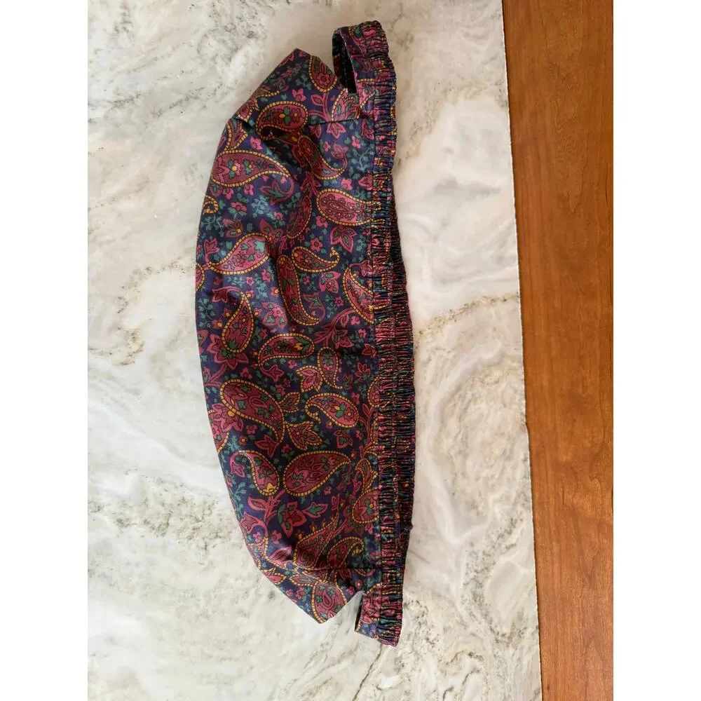 Longaberger classic paisley print long basket liner